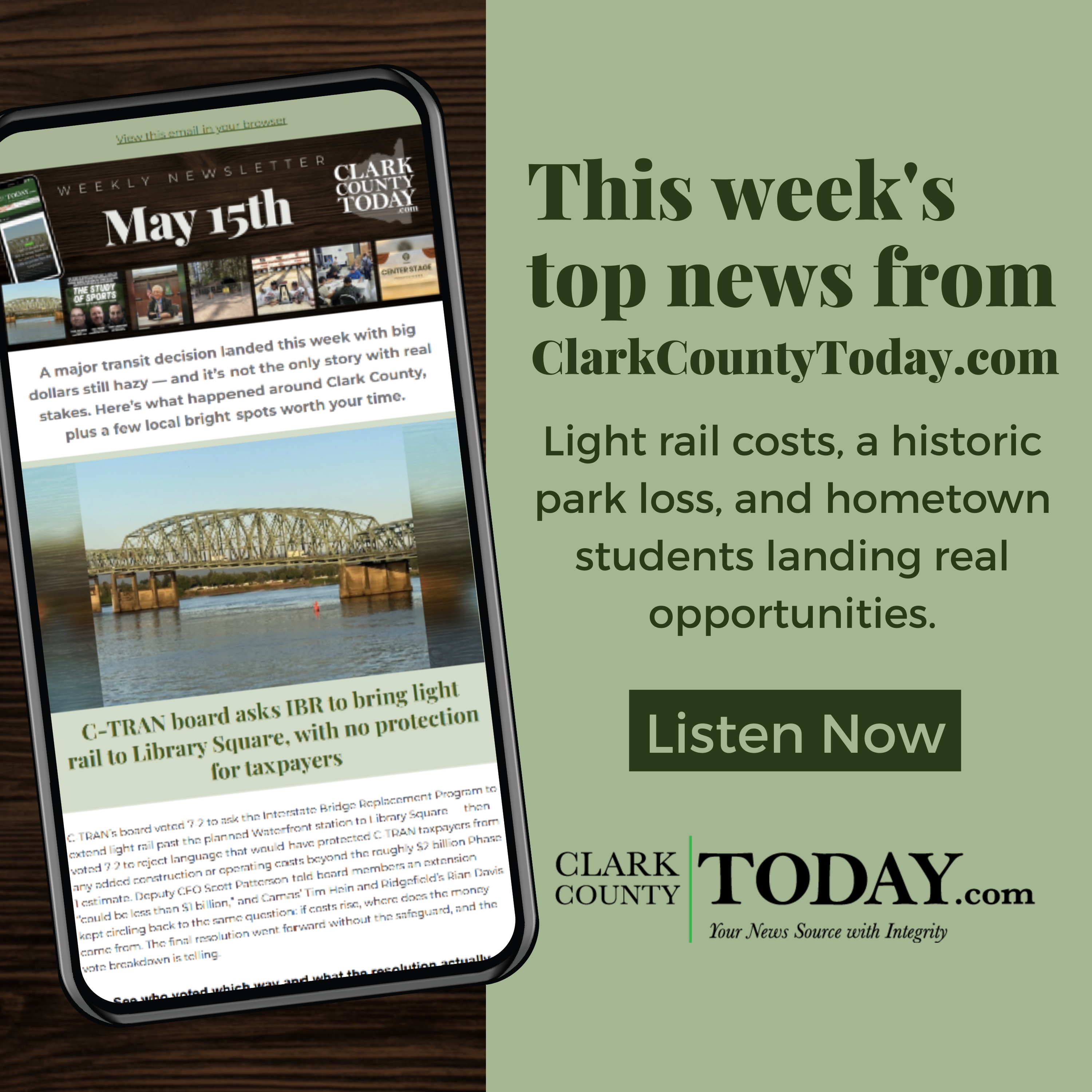 Clark County Week in Review: Transit, Fire, and Local Wins